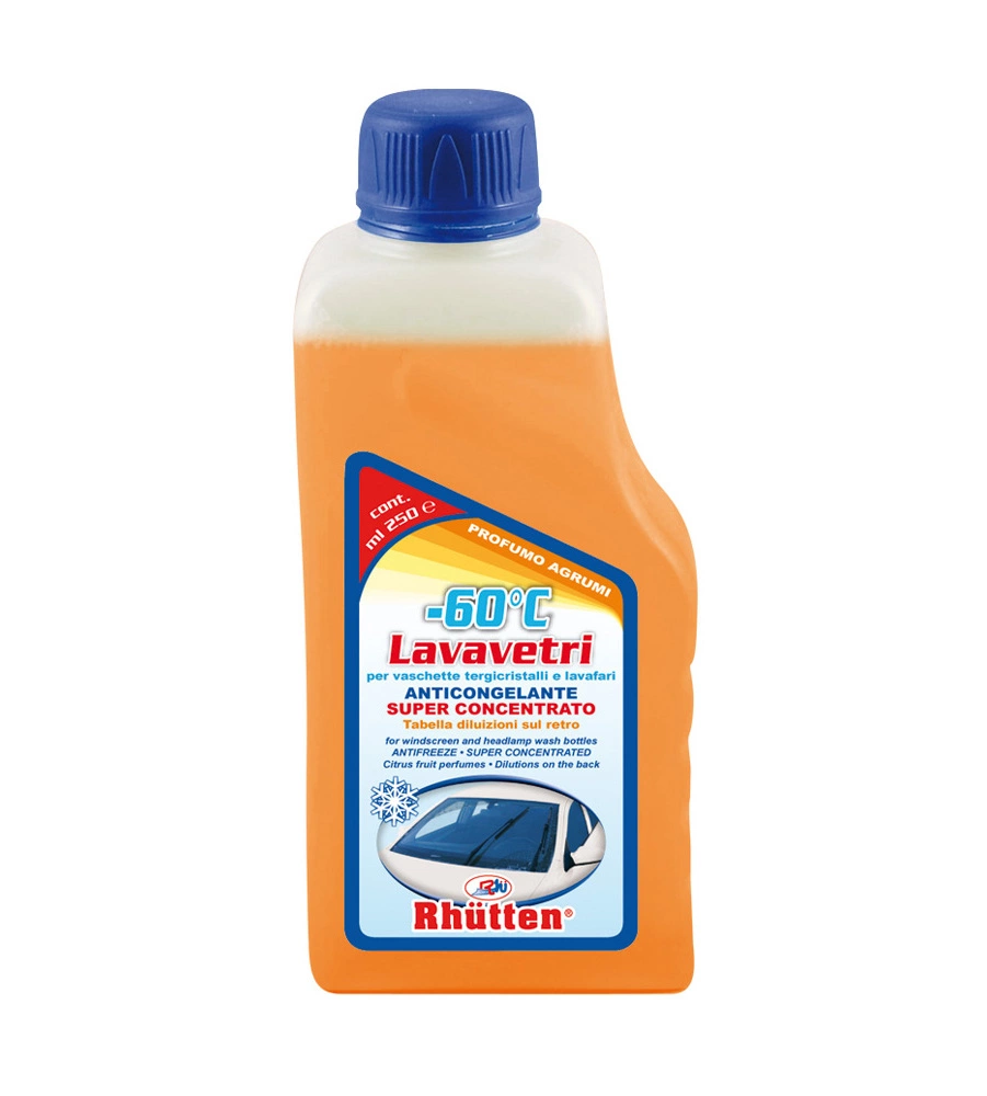 DETERGENTE LAVAVETRI SUPERCONCENTRATO RHUTTEN AGRUMI 250 ML